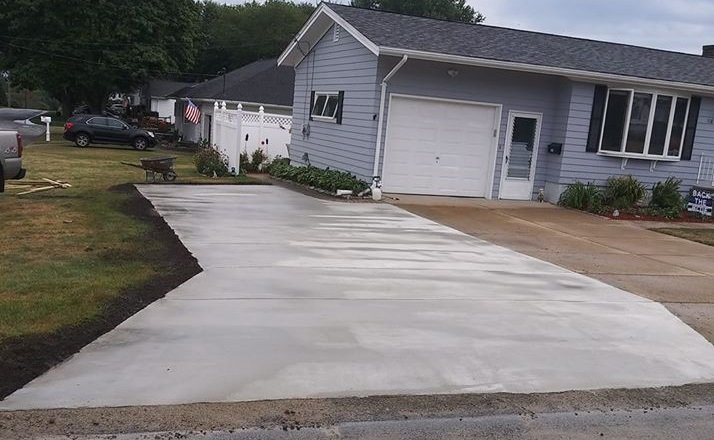 Driveway cement